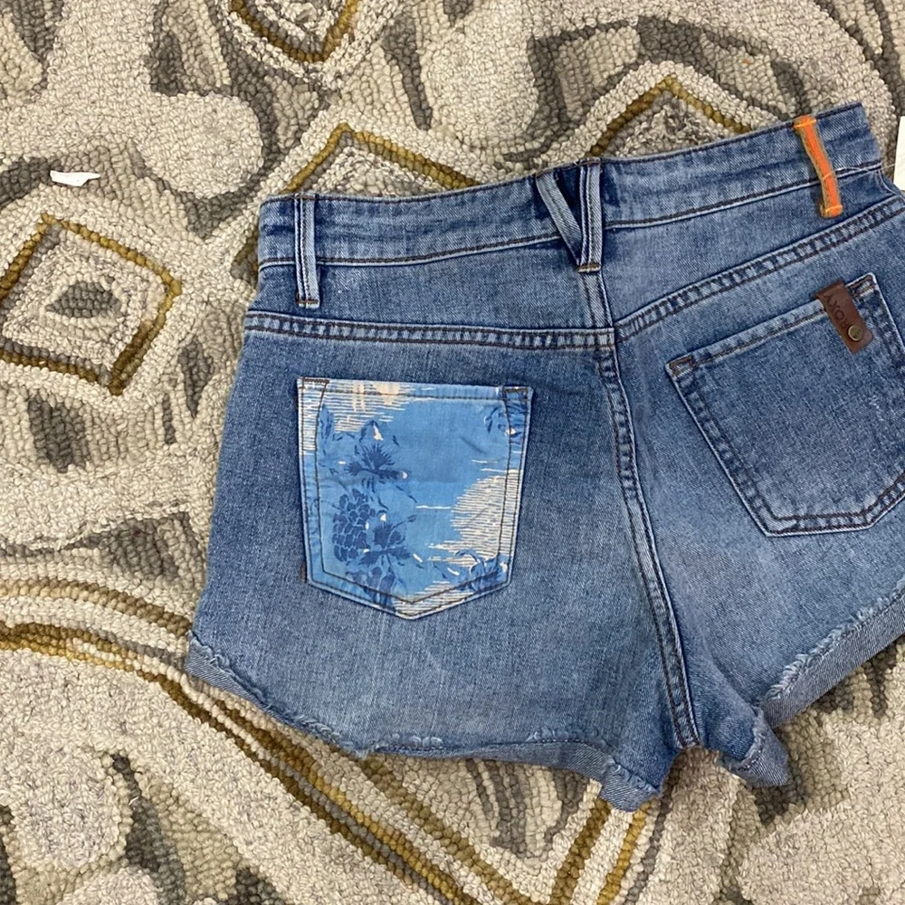 💕 Roxy NWT $54.60 the biker jean cut off shorts sz 24 💕